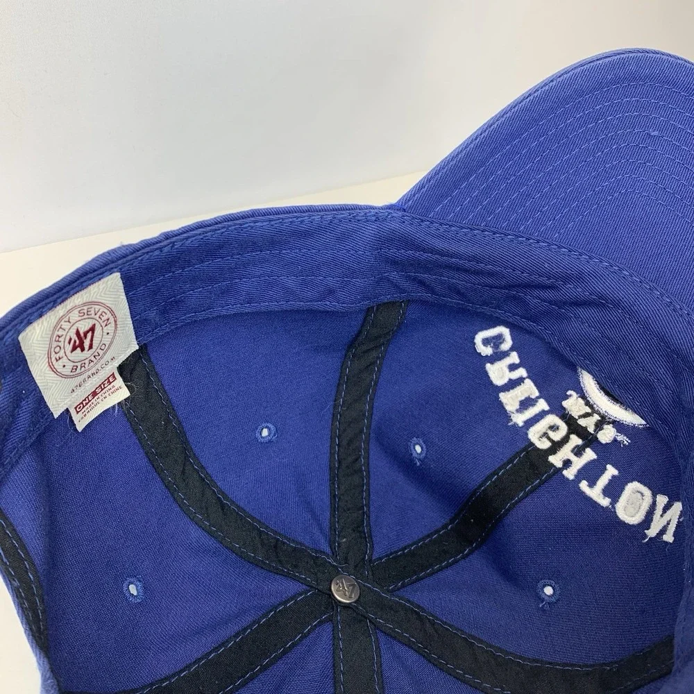 Creighton Jays Hat Blue '47 OSFA Adjustable Strapback Baseball Cap Bluejays